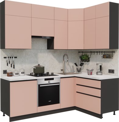 Кухонный гарнитур ВерсоМебель Эко Премиум 1.4x2.2 правая - фото