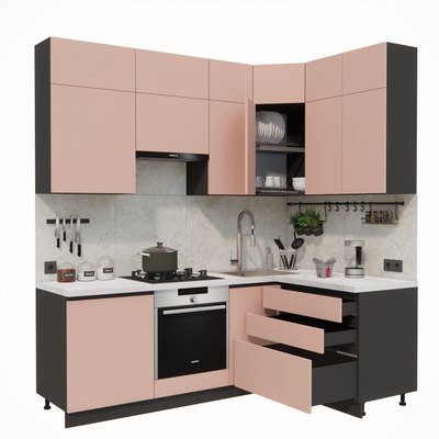 Кухонный гарнитур ВерсоМебель Эко Премиум 1.4x2.2 правая