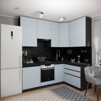 Кухонный гарнитур ВерсоМебель Эко Премиум 1.4x2.2 правая