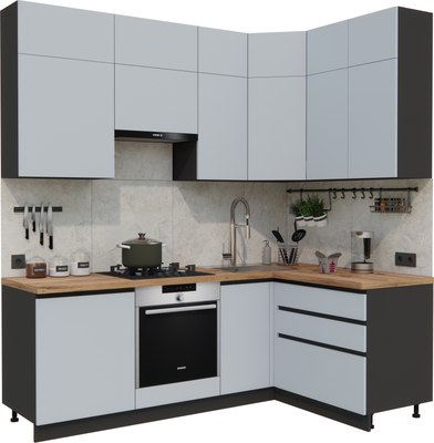 Кухонный гарнитур ВерсоМебель Эко Премиум 1.4x2.2 правая - фото