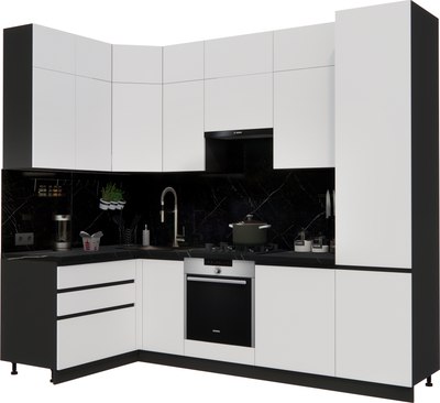 Кухонный гарнитур ВерсоМебель Эко Премиум 1.4x2.7 левая - фото