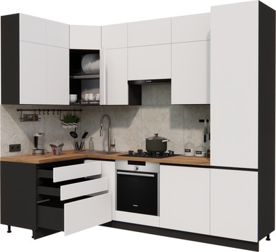 Кухонный гарнитур ВерсоМебель Эко Премиум 1.4x2.7 левая