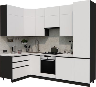 Кухонный гарнитур ВерсоМебель Эко Премиум 1.4x2.7 левая - фото