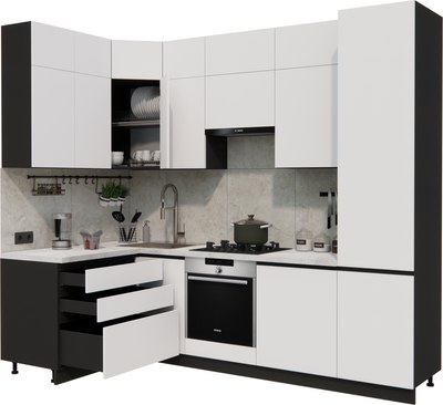 Кухонный гарнитур ВерсоМебель Эко Премиум 1.4x2.7 левая