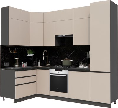 Кухонный гарнитур ВерсоМебель Эко Премиум 1.4x2.7 левая - фото