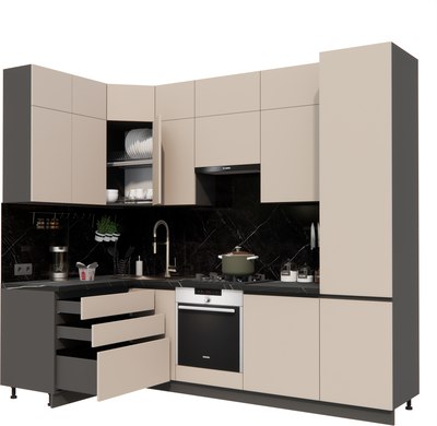 Кухонный гарнитур ВерсоМебель Эко Премиум 1.4x2.7 левая