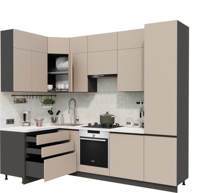 Кухонный гарнитур ВерсоМебель Эко Премиум 1.4x2.7 левая