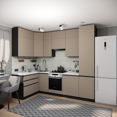 Кухонный гарнитур ВерсоМебель Эко Премиум 1.4x2.7 левая
