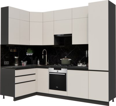 Кухонный гарнитур ВерсоМебель Эко Премиум 1.4x2.7 левая - фото