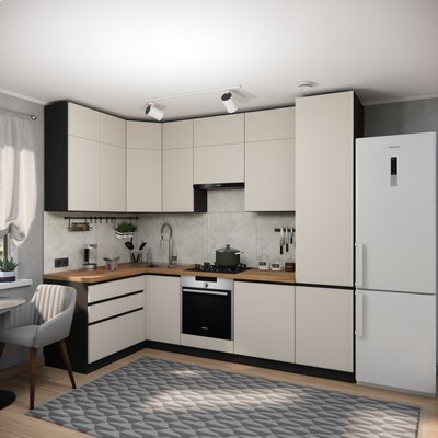 Кухонный гарнитур ВерсоМебель Эко Премиум 1.4x2.7 левая