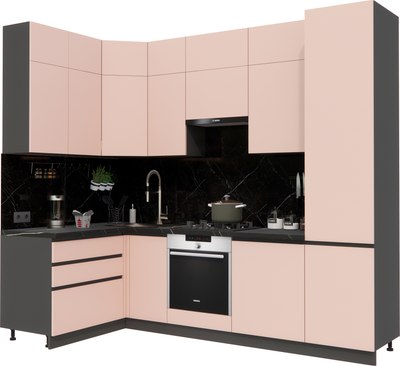 Кухонный гарнитур ВерсоМебель Эко Премиум 1.4x2.7 левая - фото