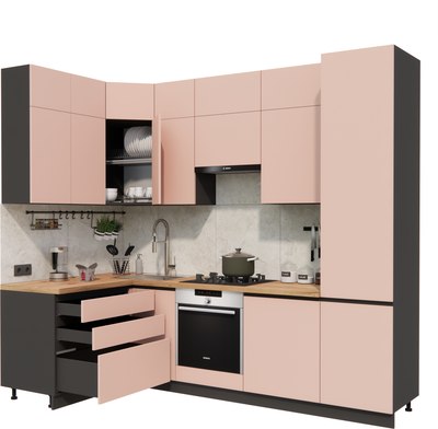 Кухонный гарнитур ВерсоМебель Эко Премиум 1.4x2.7 левая