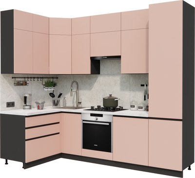 Кухонный гарнитур ВерсоМебель Эко Премиум 1.4x2.7 левая - фото