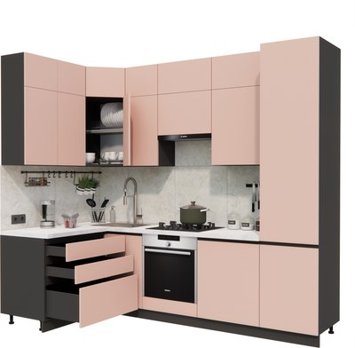 Кухонный гарнитур ВерсоМебель Эко Премиум 1.4x2.7 левая