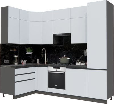 Кухонный гарнитур ВерсоМебель Эко Премиум 1.4x2.7 левая - фото