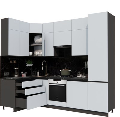 Кухонный гарнитур ВерсоМебель Эко Премиум 1.4x2.7 левая