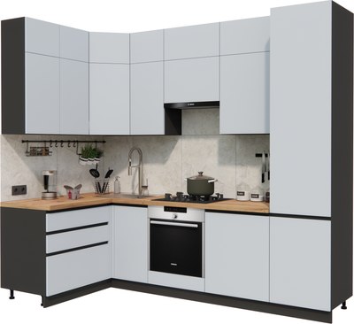 Кухонный гарнитур ВерсоМебель Эко Премиум 1.4x2.7 левая - фото