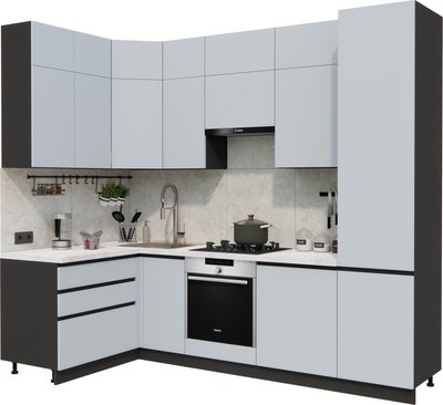 Кухонный гарнитур ВерсоМебель Эко Премиум 1.4x2.7 левая - фото