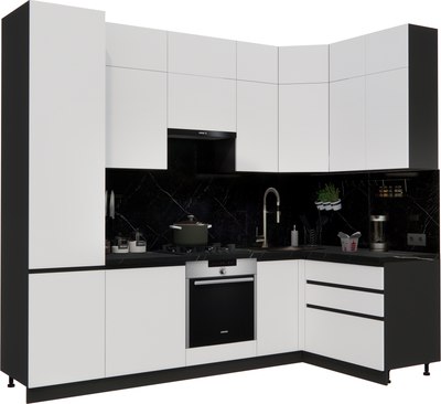 Кухонный гарнитур ВерсоМебель Эко Премиум 1.4x2.7 правая - фото