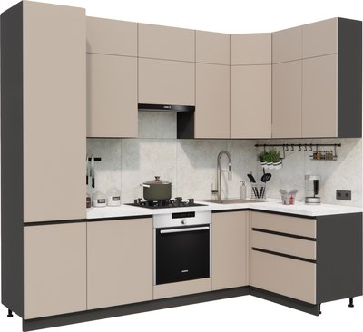 Кухонный гарнитур ВерсоМебель Эко Премиум 1.4x2.7 правая - фото