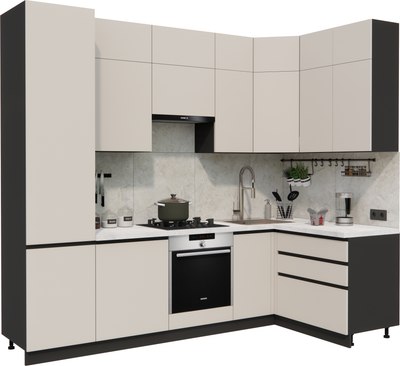 Кухонный гарнитур ВерсоМебель Эко Премиум 1.4x2.7 правая - фото