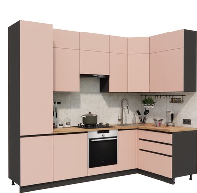 Кухонный гарнитур ВерсоМебель Эко Премиум 1.4x2.7 правая - фото