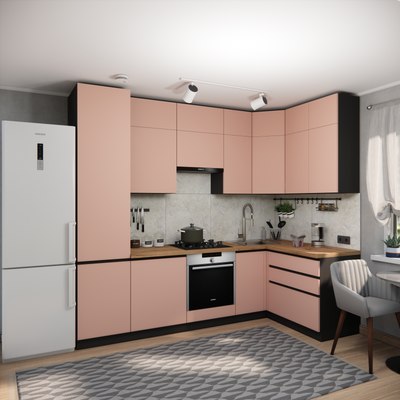 Кухонный гарнитур ВерсоМебель Эко Премиум 1.4x2.7 правая