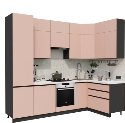 Кухонный гарнитур ВерсоМебель Эко Премиум 1.4x2.7 правая - фото