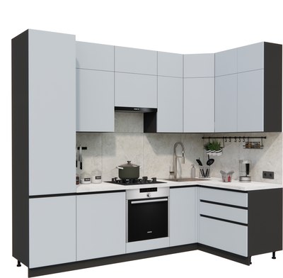 Кухонный гарнитур ВерсоМебель Эко Премиум 1.4x2.7 правая - фото