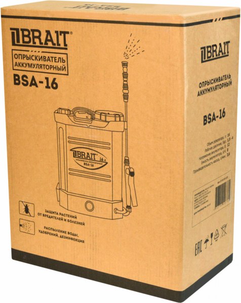 Опрыскиватель аккумуляторный Brait BSA-16