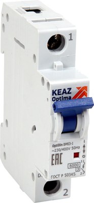 Выключатель автоматический КЭАЗ OptiDin BM63-1D40-УХЛ3 / 103571 - фото