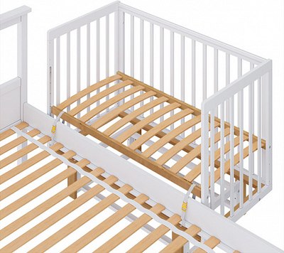 Детская кроватка Polini Kids Simple 341 с маятником / 0003167-26