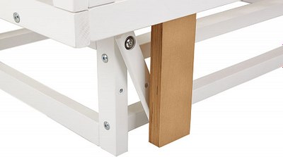 Детская кроватка Polini Kids Simple 341 с маятником / 0003167-26