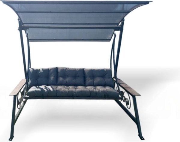 Качели садовые СтальСнабДизайн КС-3 ДПК