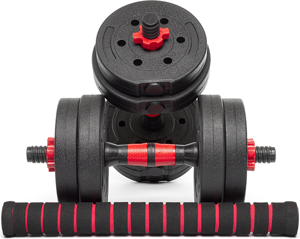 Набор гантелей разборных Ametist Композитные с соединительным грифом