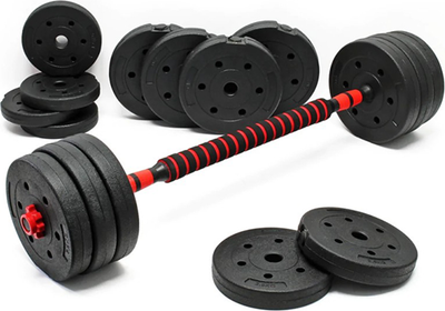 Набор гантелей разборных Ametist Композитные с соединительным грифом