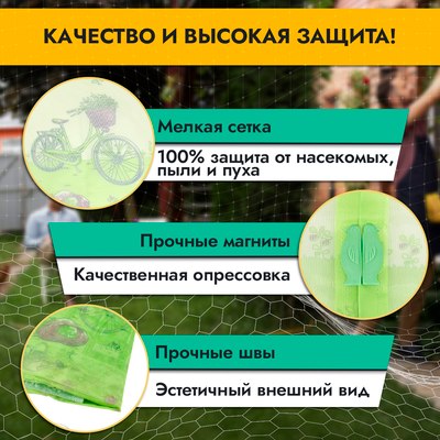 Москитная сетка на дверь Rosenberg R-400014