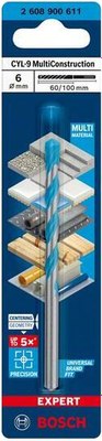 Сверло Bosch Expert CYL-9 MultiConstruction 6.0х60х100мм