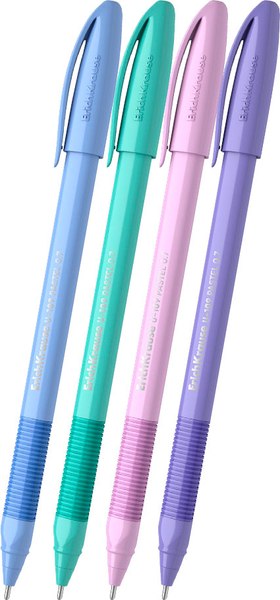 Набор шариковых ручек Erich Krause U-109 Stick&Grip Pastel 0.7 Ultra Glide Technology / 61024 - фото