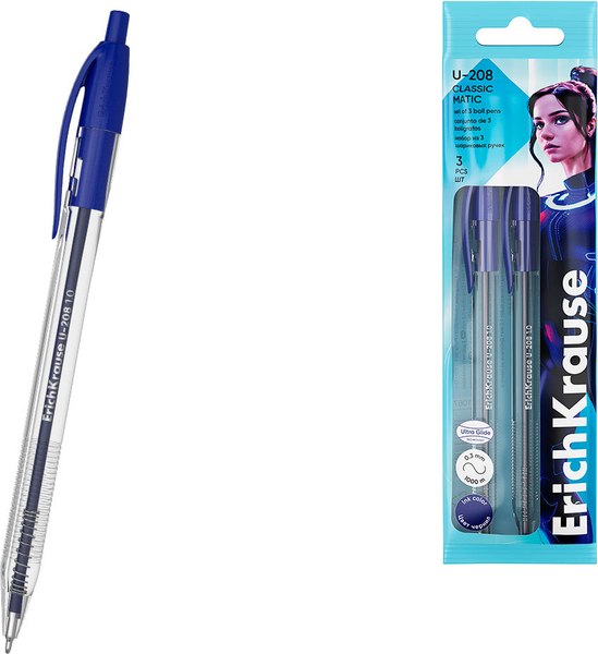 Набор шариковых ручек Erich Krause U-208 Matic Classic / 61067