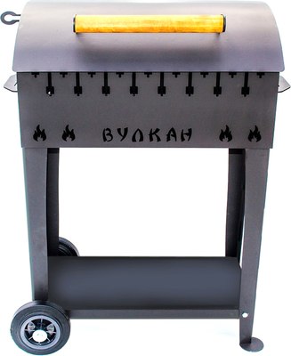 Мангал Вулкан Гриль 4мм на колесах - фото
