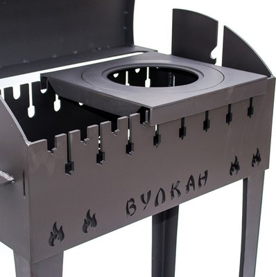 Мангал Вулкан Гриль 4мм на колесах