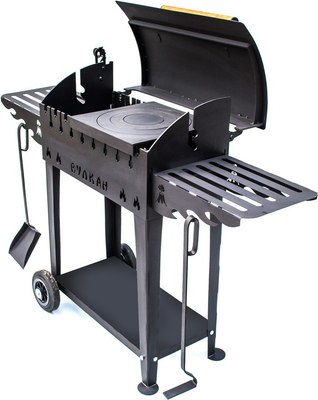 Мангал Вулкан Гриль М 4мм на колесах