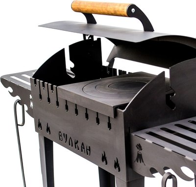 Мангал Вулкан Гриль М 4мм на колесах