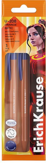 Набор шариковых ручек Erich Krause U-208 Matic Orange / 61074 - фото