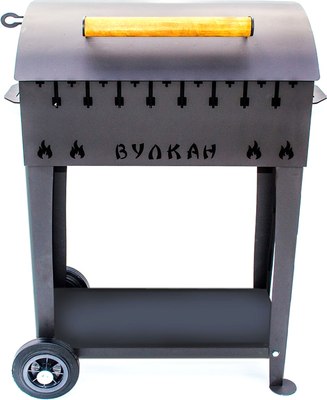 Мангал Вулкан Гриль 5мм на колесах - фото