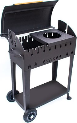 Мангал Вулкан Гриль 5мм на колесах