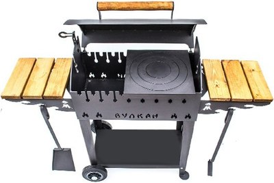 Мангал Вулкан Гриль В 5мм на колесах
