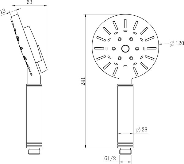 Лейка ручного душа Lauter Nevada 21S10146
