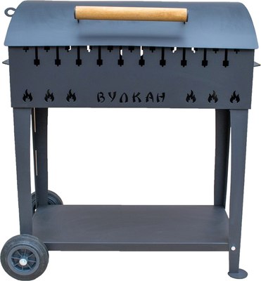 Мангал Вулкан Гриль XL 4мм на колесах - фото